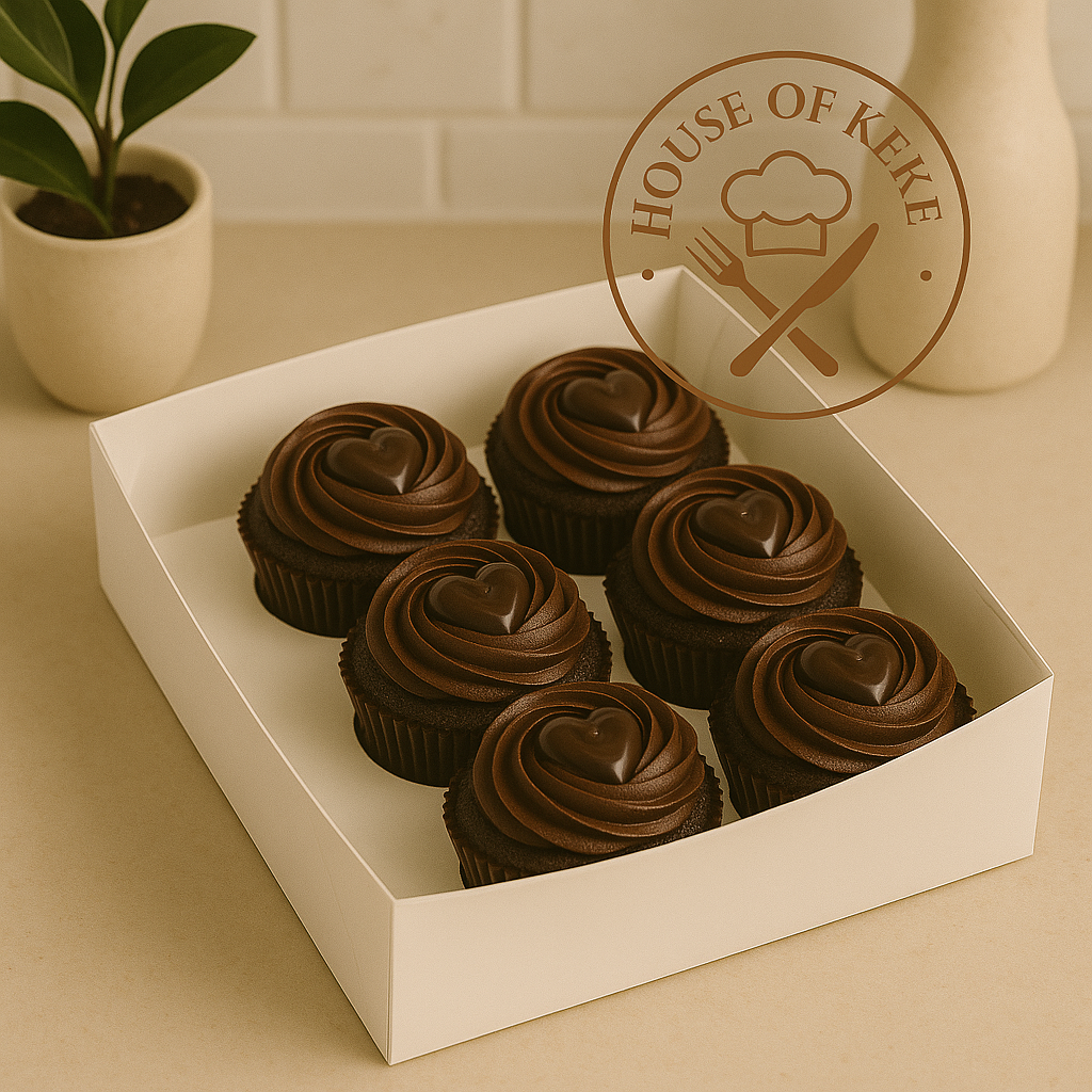 Chocolate Lava Heart Cupcake