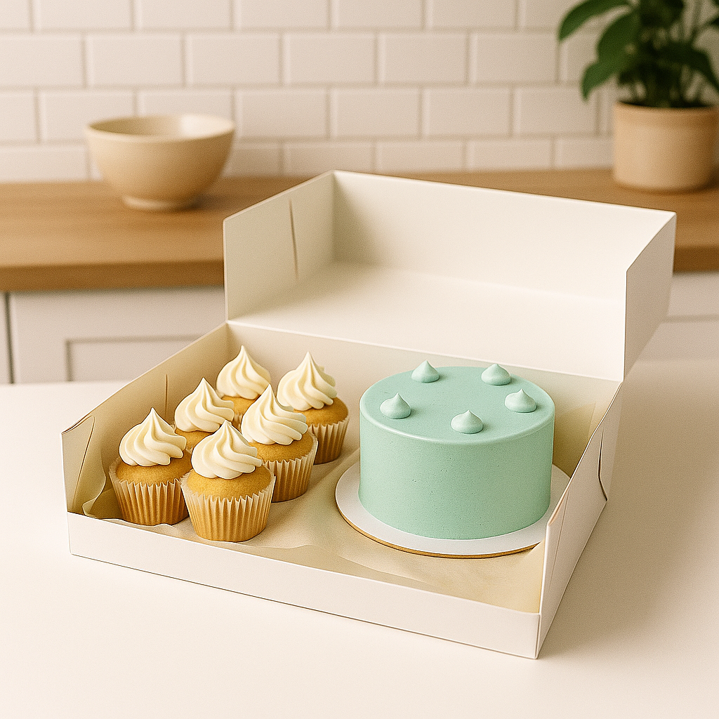 Bento Cake + Cupcakes Set