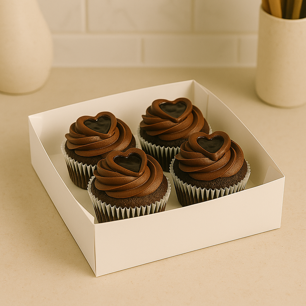 Chocolate Lava Heart Cupcake