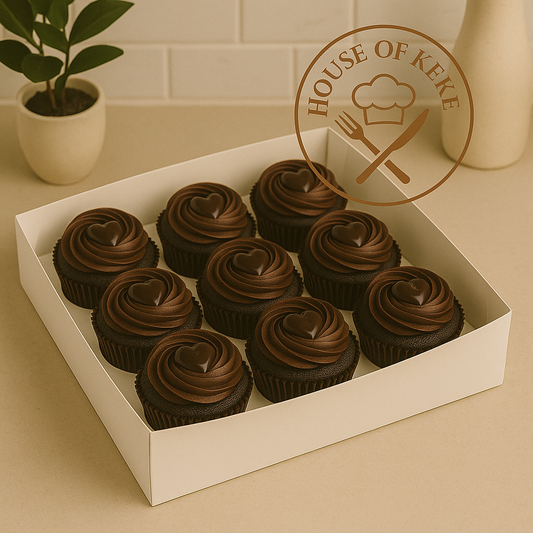 Chocolate Lava Heart Cupcake