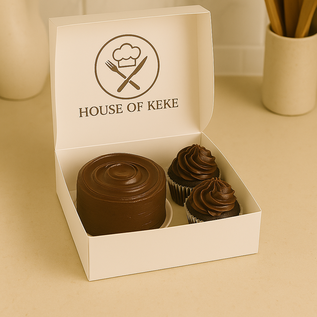 Chocolate fudge Duo - Bento Cake & Cupcakes