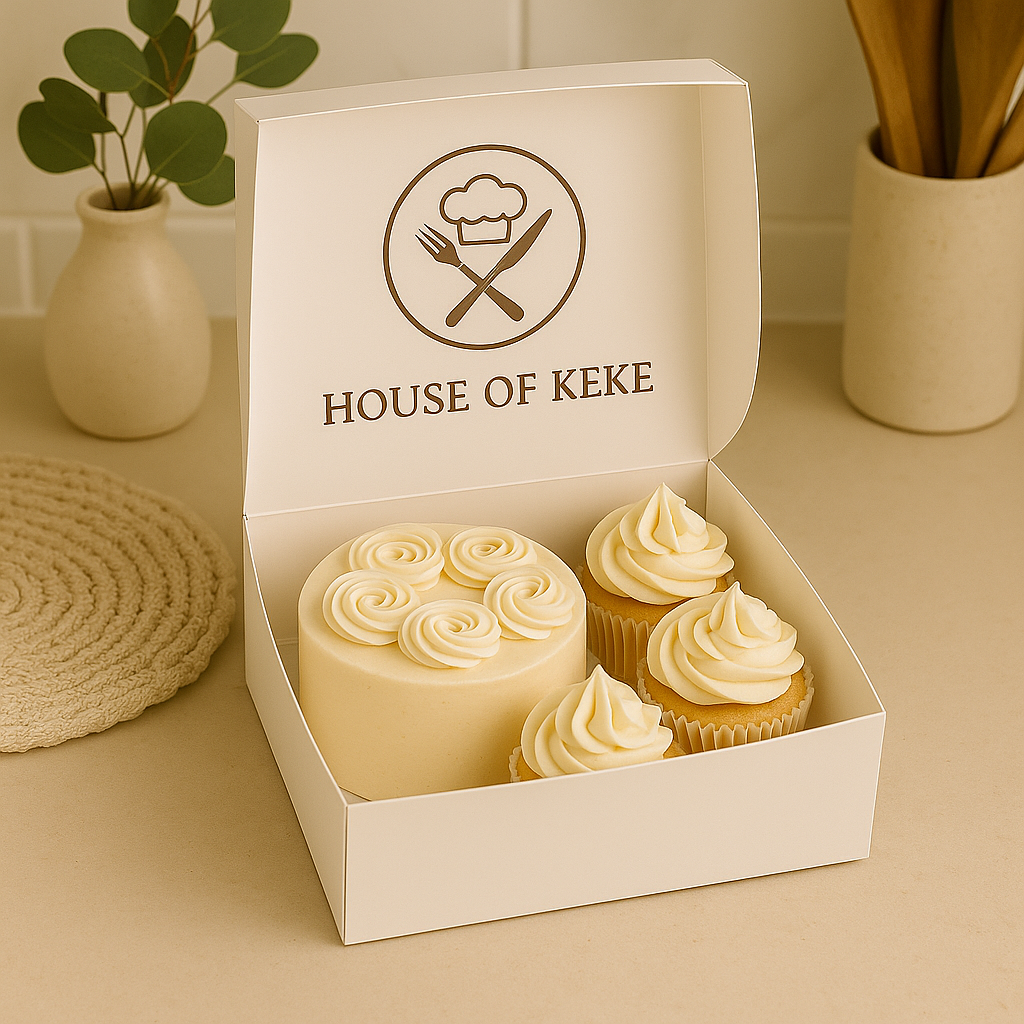 Vanilla Bean Duo - Bento Cake & Cupcakes