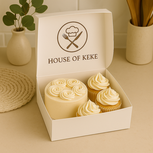Vanilla Bean Duo - Bento Cake & Cupcakes
