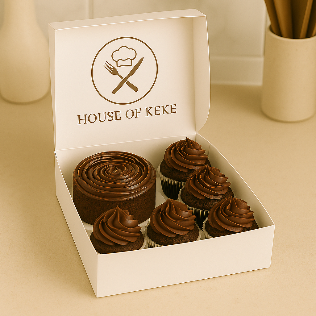 Chocolate fudge Duo - Bento Cake & Cupcakes