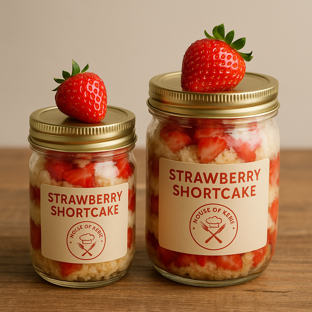 Strawberry Shortcake Cake Jar