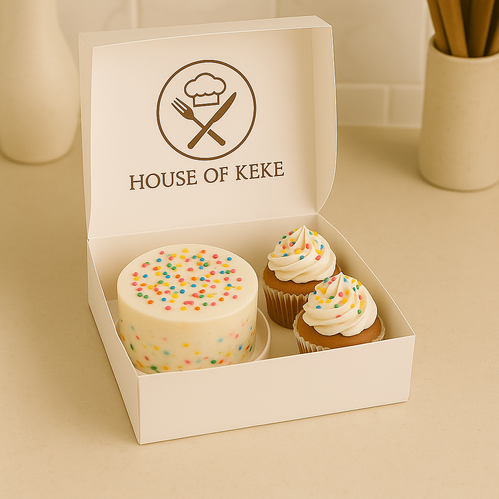 Funfetti Vanilla Duo - Bento Cake & Cupcakes