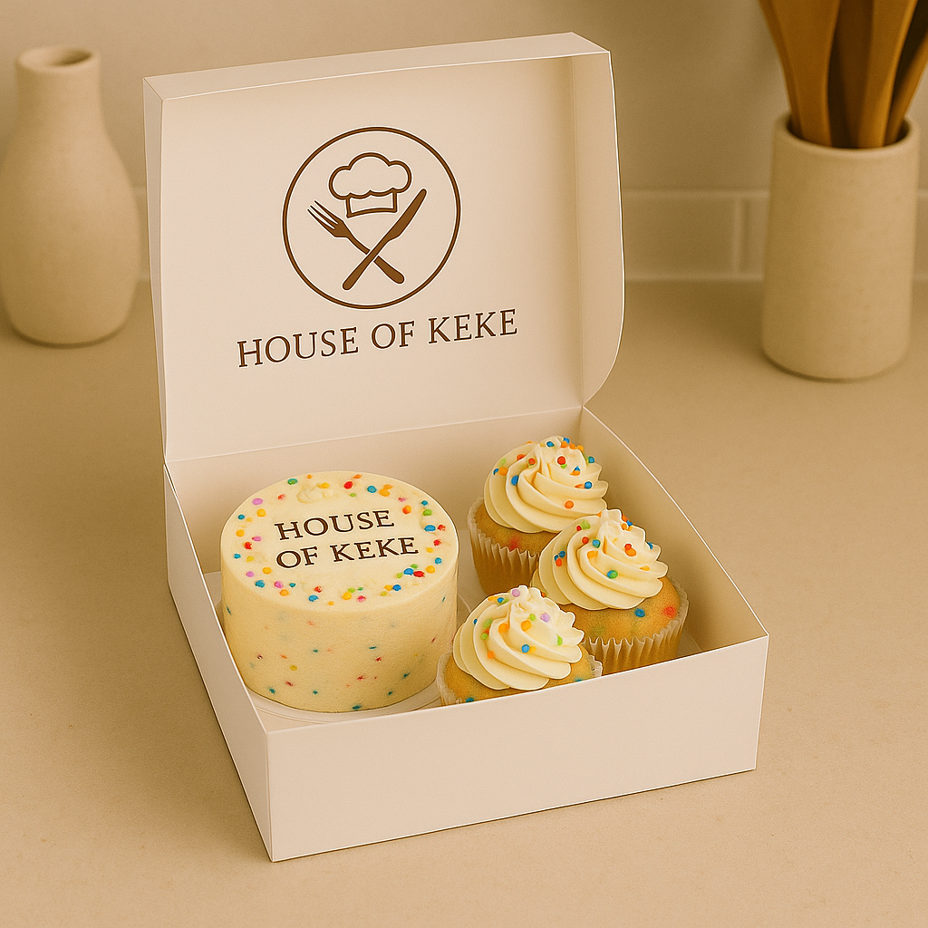 Funfetti Vanilla Duo - Bento Cake & Cupcakes